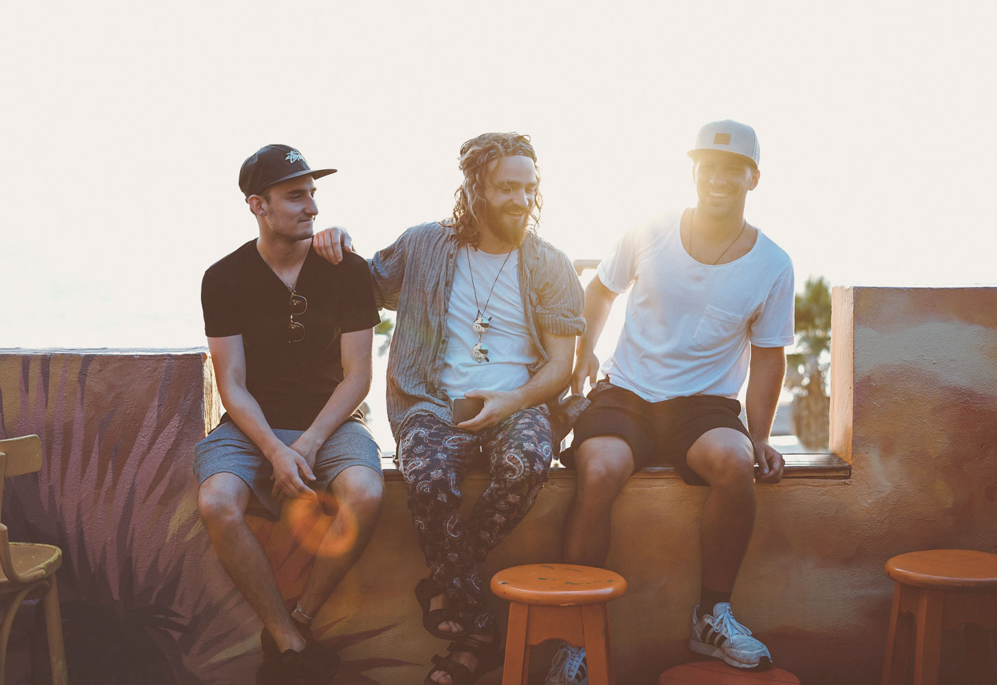 Group of friends smiling